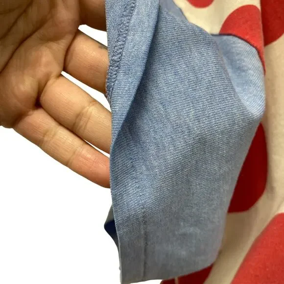 Vintage Disney Mickey Co Womens One Size Dot 90s Sleep Shirt Dress - Picture 4 of 8